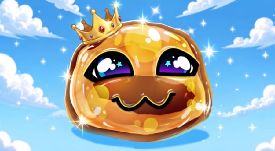 +1 Crunchy Wax Escape — golden crowned wax character